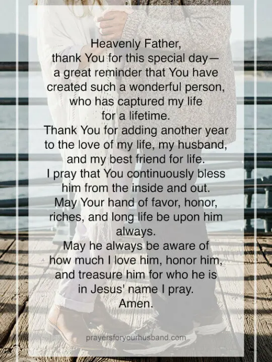 A Birthday Prayer for My Husband