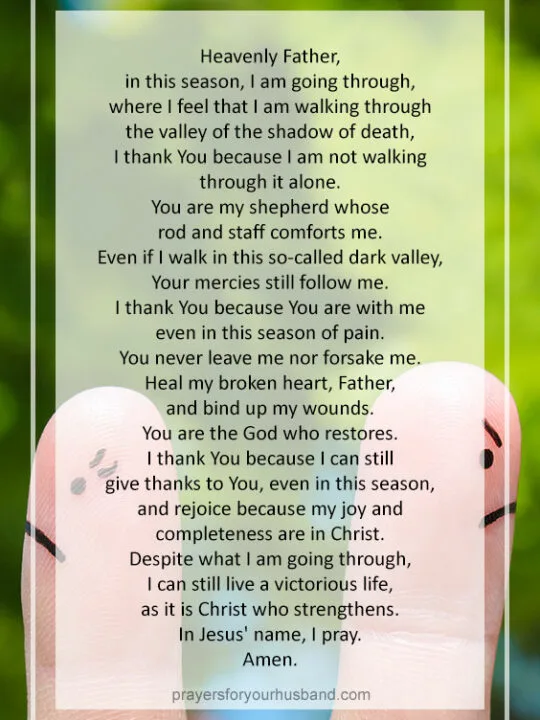 A Cheating Husband Prayer