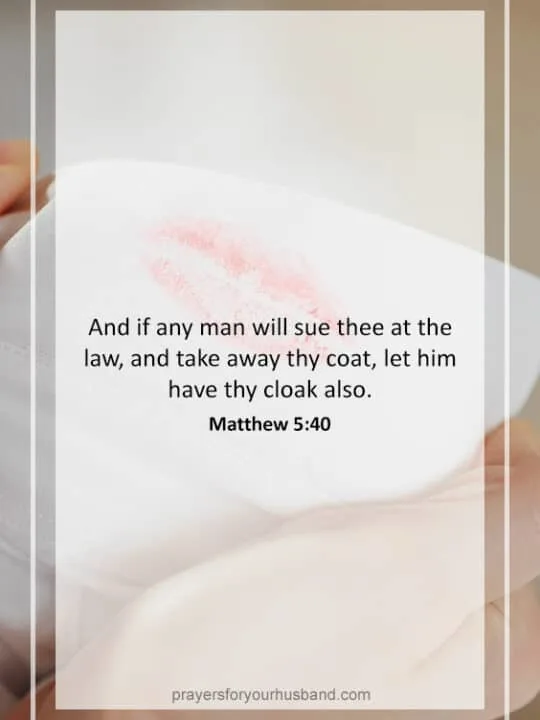 Holy Spirit, I pray that You will convict my husband with the sin he has committed. Give him the grace to respond with godly sorrow for the sin that he has committed and that he will repent from such acts. Give him the grace to do the right thing and break off his affair with that person. Only you can change the disposition of his heart, Holy Spirit. [Turn his heart of stone into a heart of flesh so that he may repent from his sins and choose to follow Christ and live a life of holiness]. In Jesus' name, I pray. Amen.