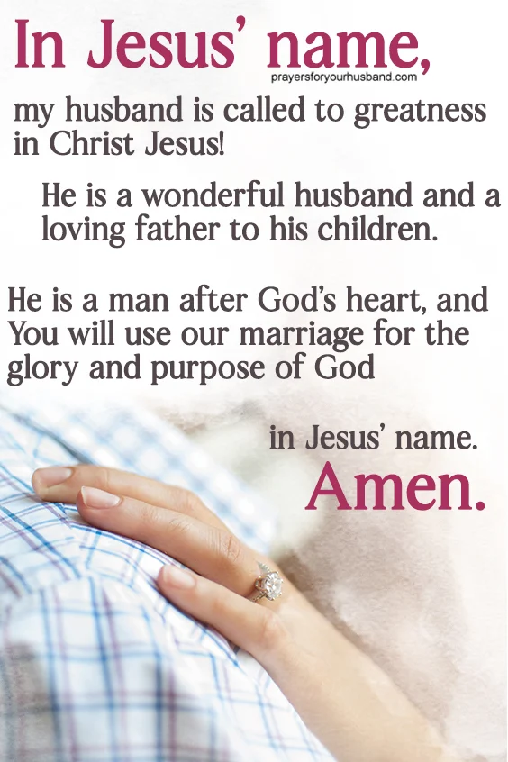 Thank You, Father, for the victory in Christ Jesus and for redeeming my husband.