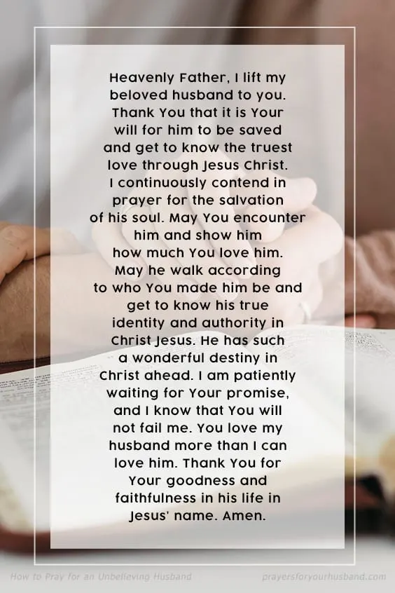 How to Pray for an Unbelieving Husband