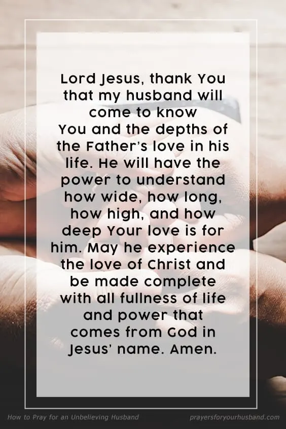 How to Pray for an Unbelieving Husband
