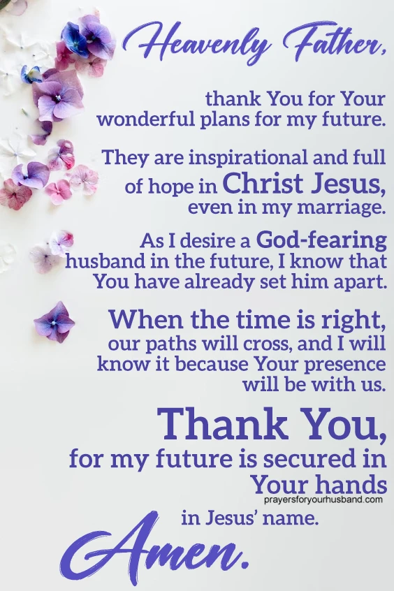 Prayer for a God-Fearing Husband