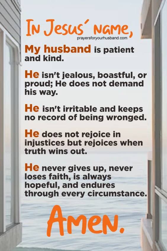 Prayer for a Selfish Husband Heavenly Father, I lift to You my husband’s mind and heart. Thank You, for You know him more than I can ever know him.