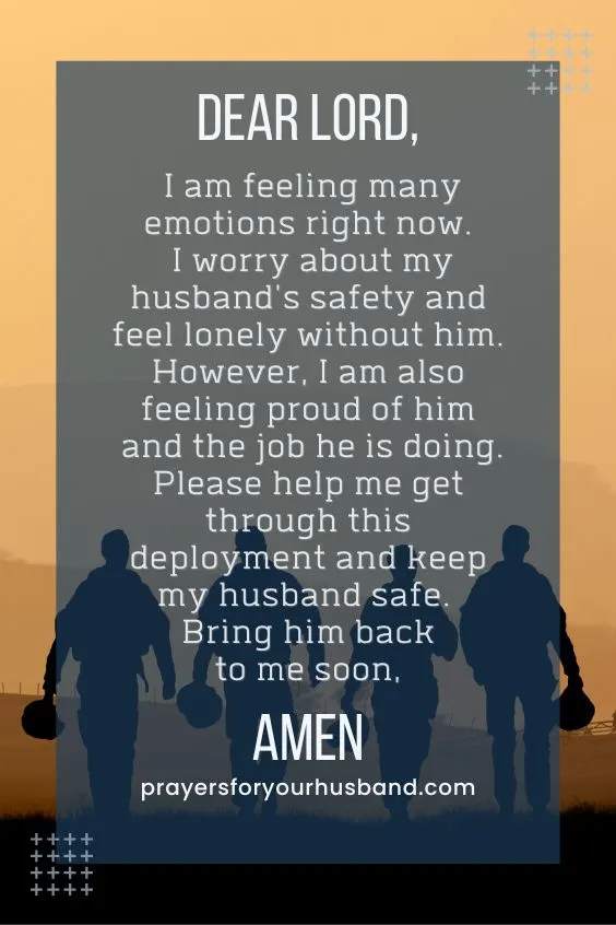 Prayer for Military Husband at Work