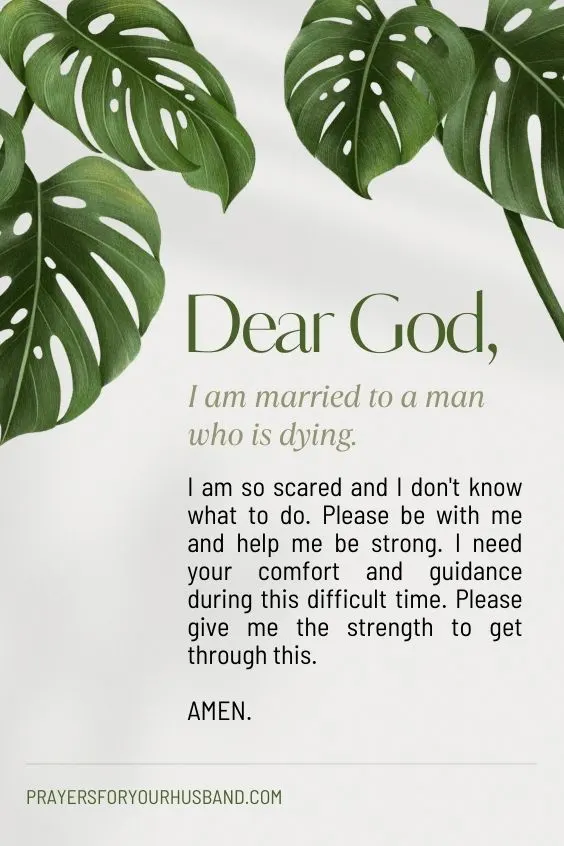 Prayer For Wife of Dying Husband