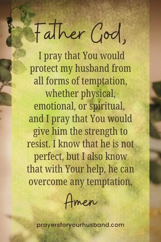Prayer For A Husband Against Temptation Prayer For A Husband Against Temptation