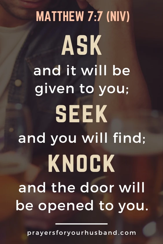 Ask and it will be given to you; seek and you will find; knock and the door will be opened to you.