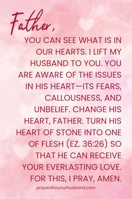 Prayers For My Husband’s Heart