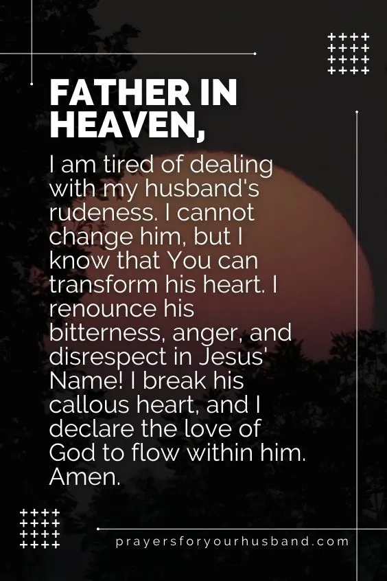 Prayer for a Rude Husband