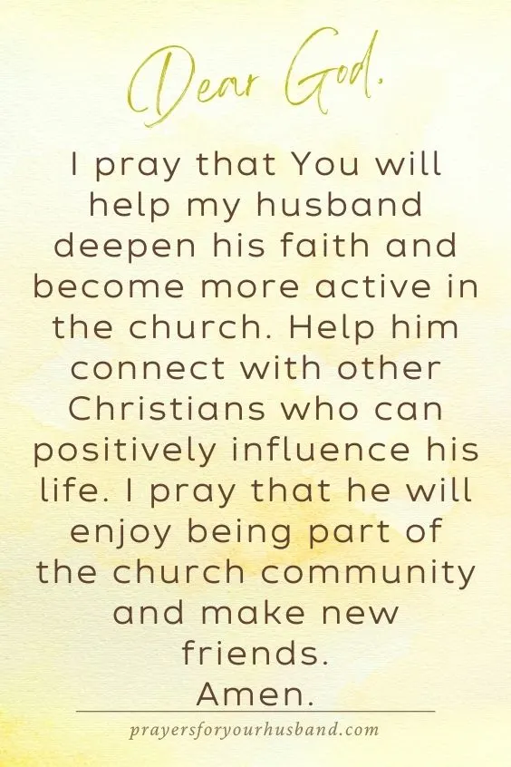 Prayer For A Good Christian Husband