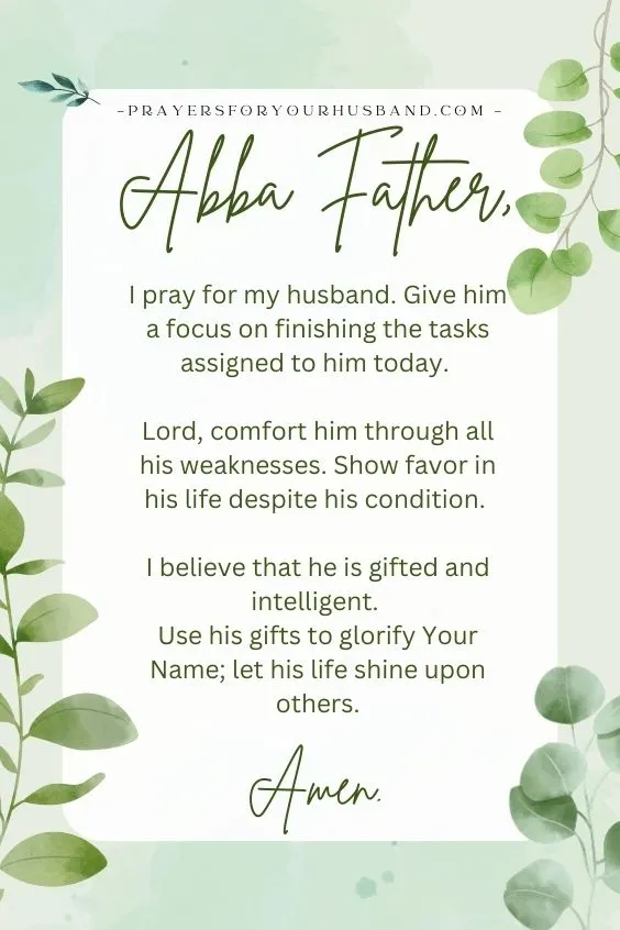 Prayer for ADHD Husband