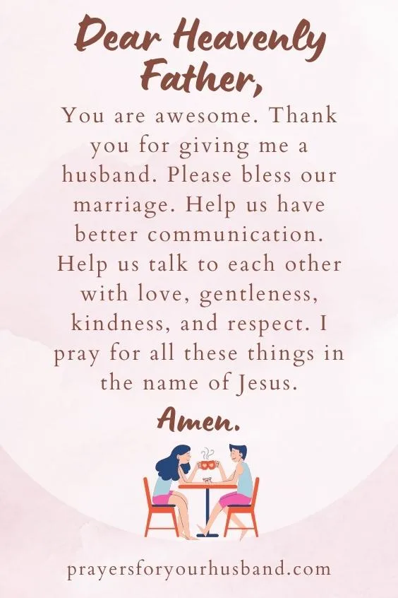 Prayer for Better Communication with Husband