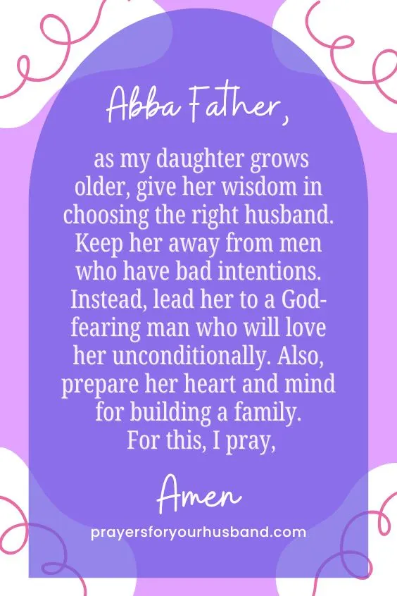 Prayer for Daughter to Find a Good Husband