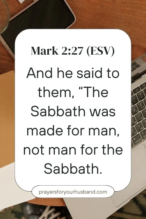 Prayer for Husband to Get Some Time off Work