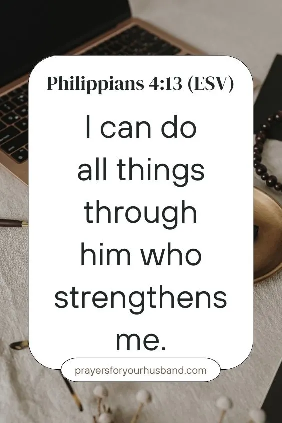 I can do all things through him who strengthens me.