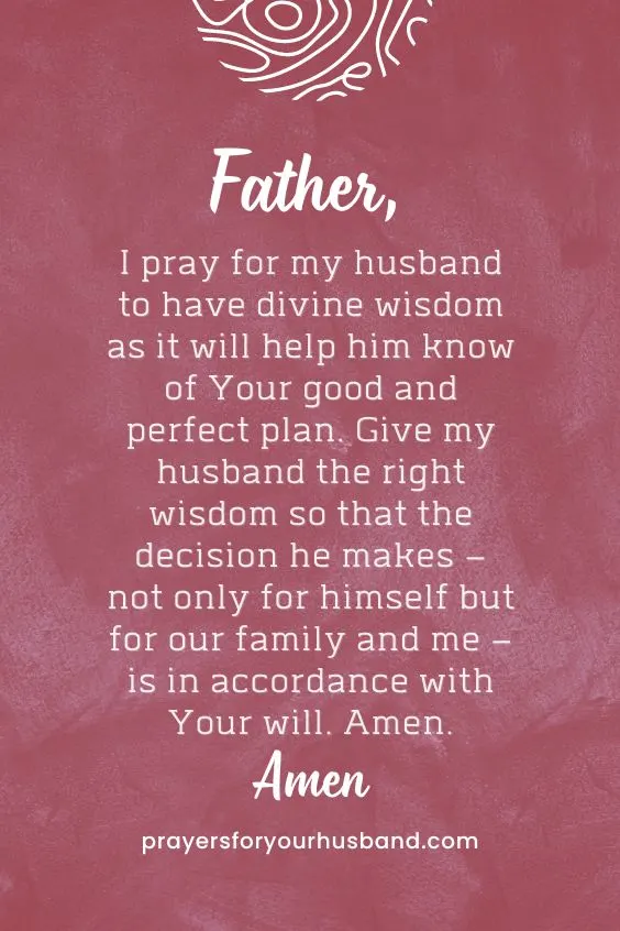 Prayer for Wisdom for a Husband