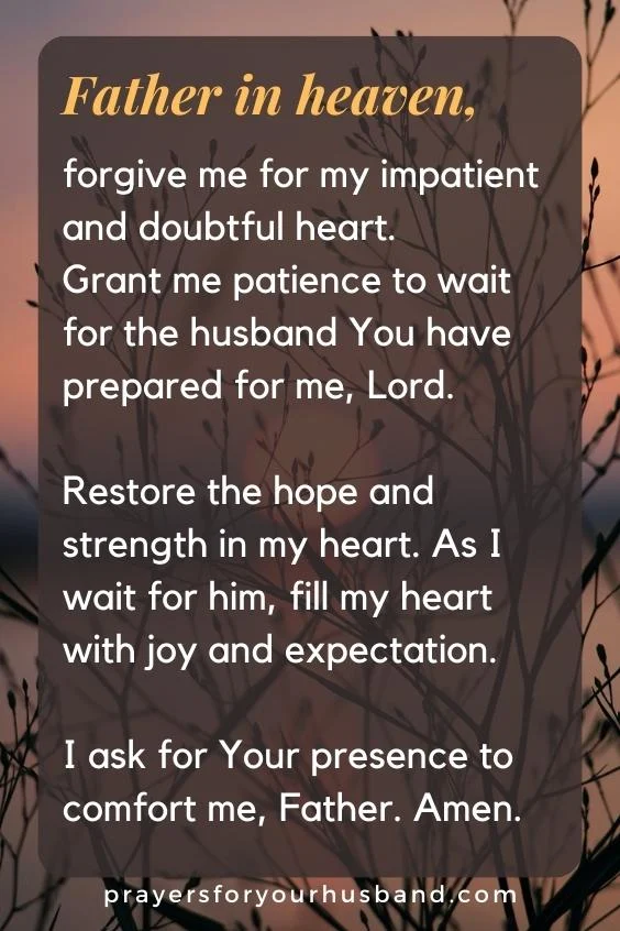 Prayer for a Righteous Husband