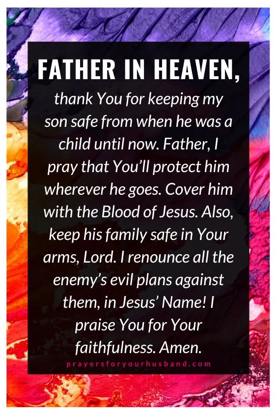Prayer for a Son Who Is a Husband and Father