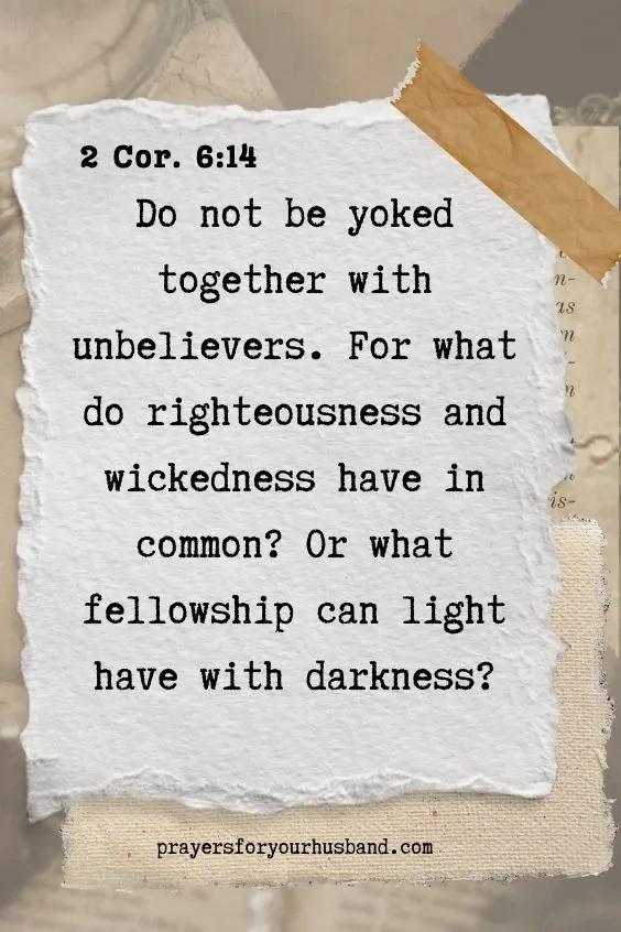 Prayer for an Unbelieving Husband