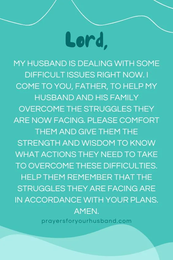 Prayers For My Husband's Family