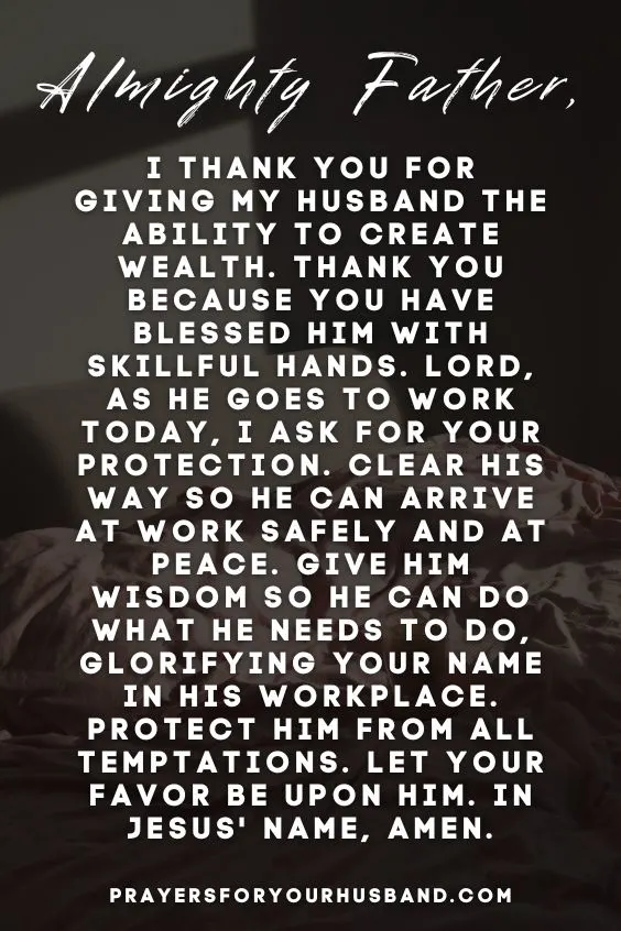 Morning Prayers for Your Husband