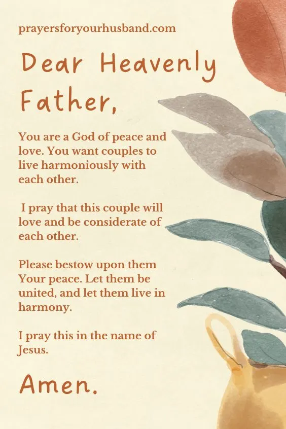 Prayer for Husband and Wife Fighting