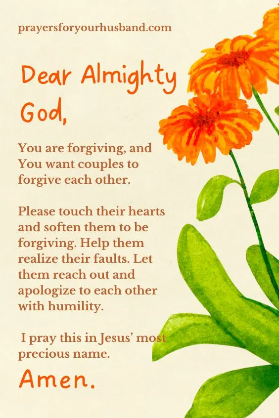 Prayer for Husband and Wife Fighting