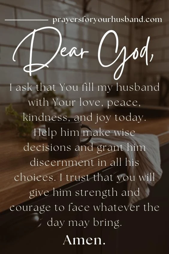Prayer For My Husband In The Morning Prayer For My Husband In The Morning