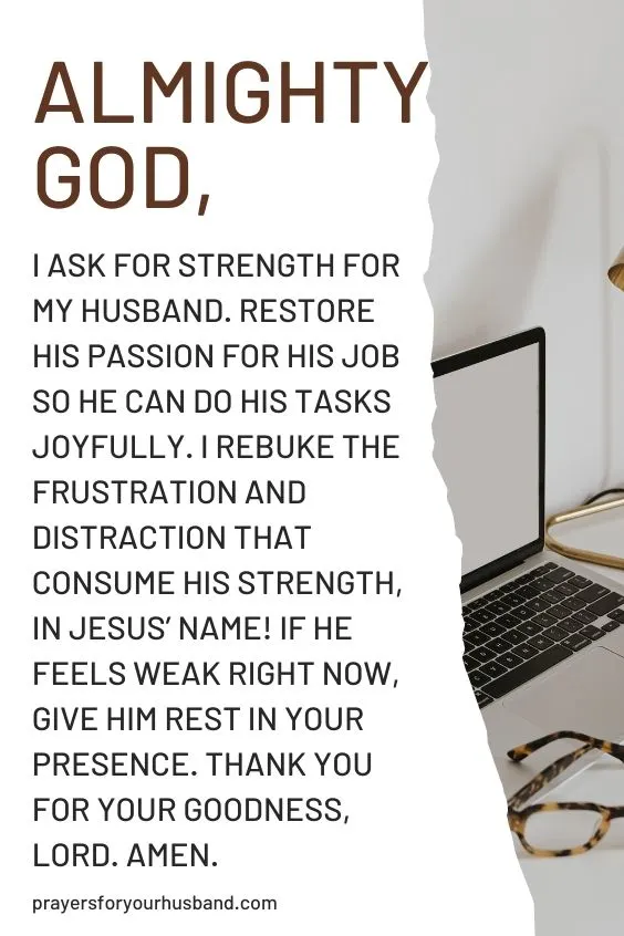 Prayer for My Husband Before Going to Work