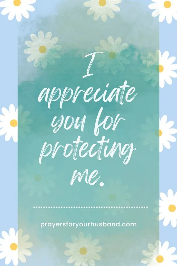 Prayer for My Husband for Taking Care of Me