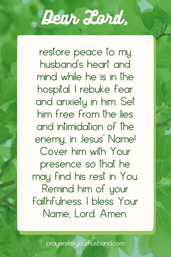 How To Pray for Your Husband in Hospital