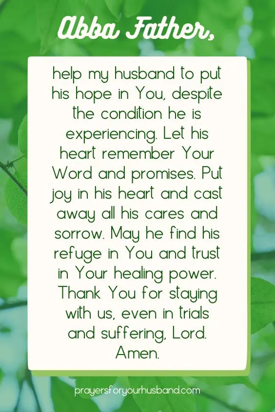 How To Pray for Your Husband in Hospital
