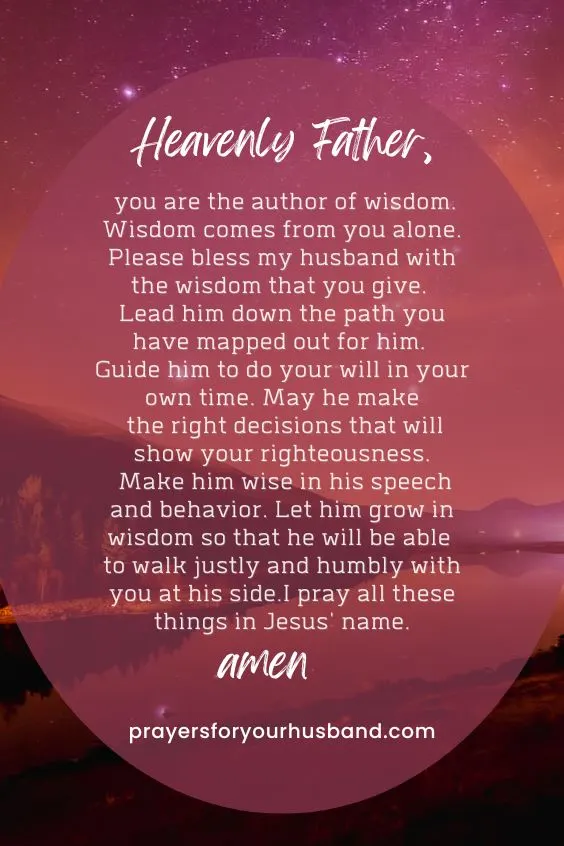 A Good Night Prayer for My Husband