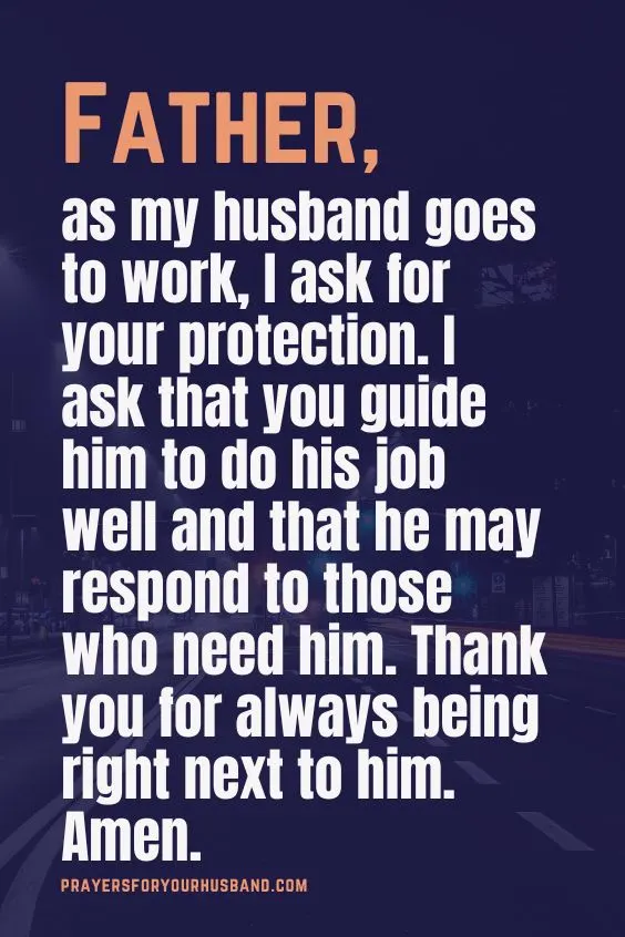 How Can I Cover My Police Officer Husband In Prayer?
