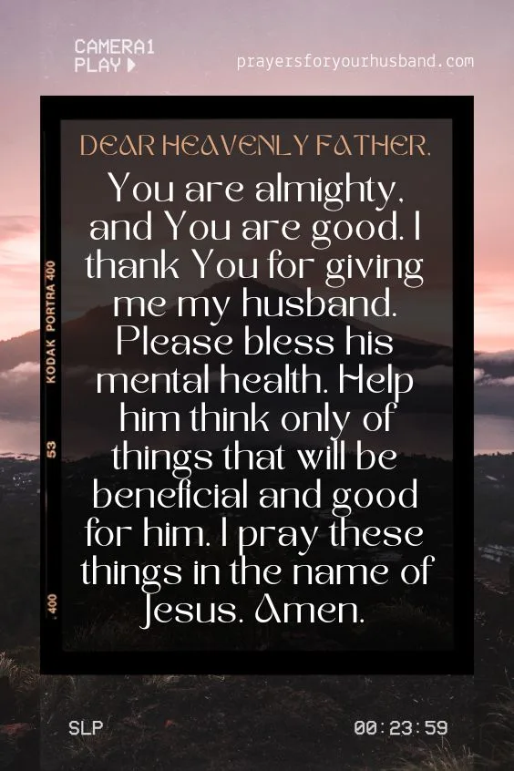 How Do I Pray for My Husband's Mental Health?