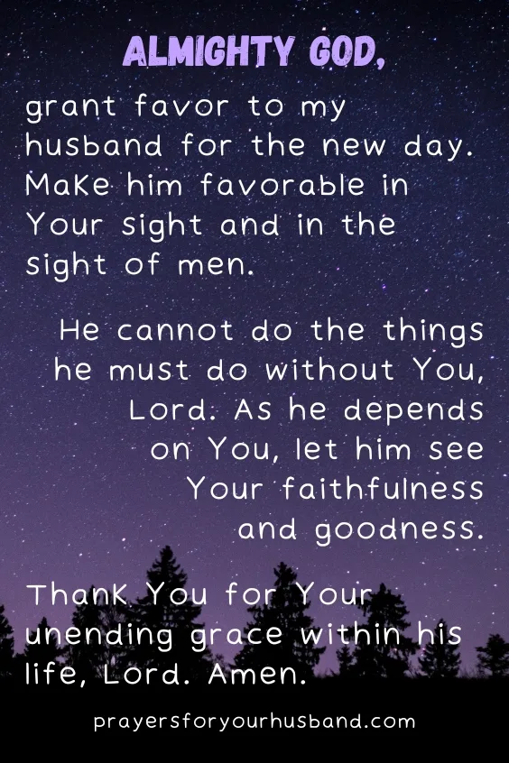 Midnight Prayer for my Husband