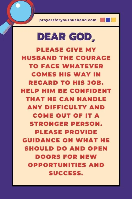 Prayer For My Husband Not To Lose His Job