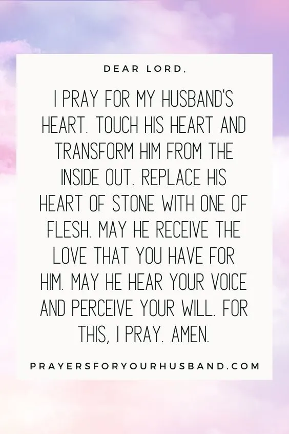 What Ways Can I Pray for my Husband's Heart?