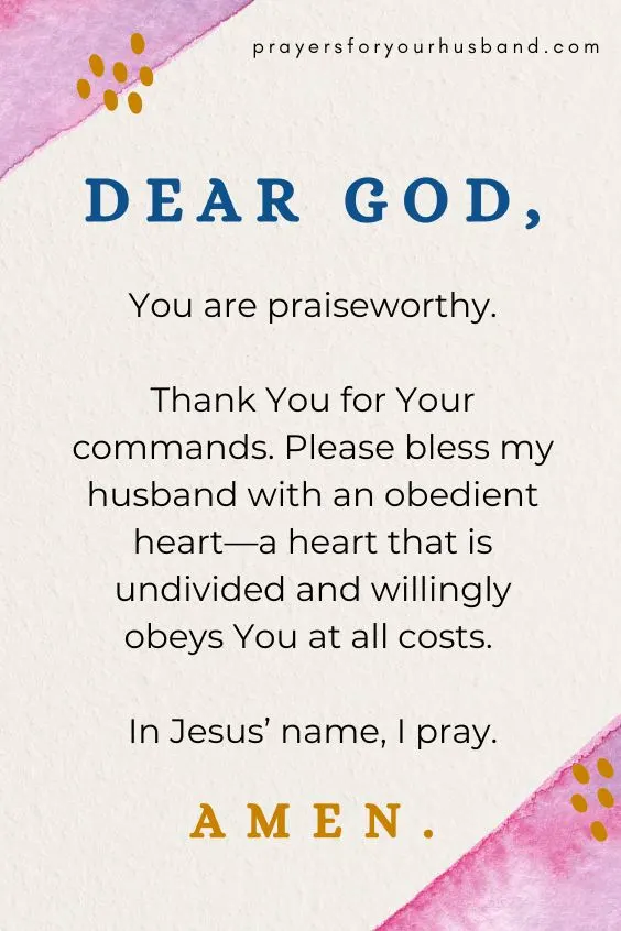 Prayer For My Husband On Father's Day