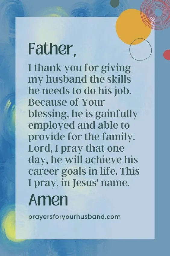 How Can I Pray For My Husband's Job?