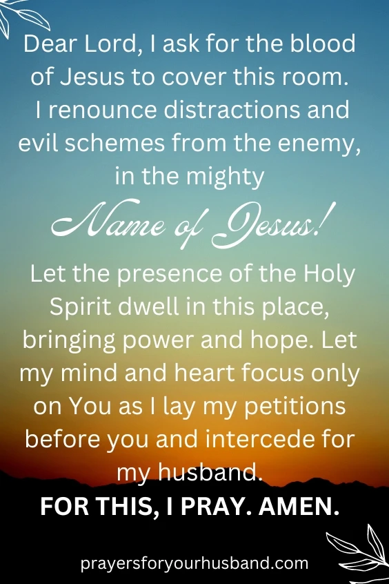 Intercessory Prayer for a Husband