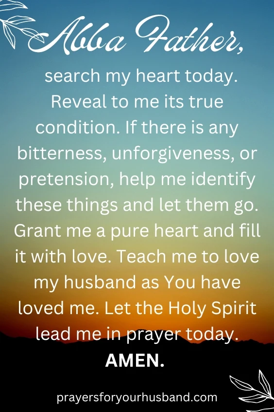 Intercessory Prayer for a Husband