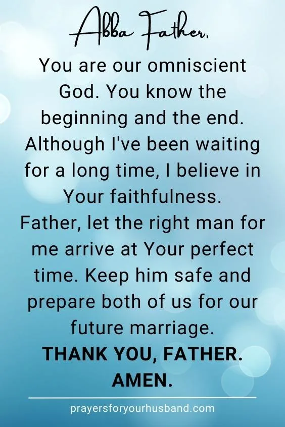 Miracle Prayer to Find a Husband