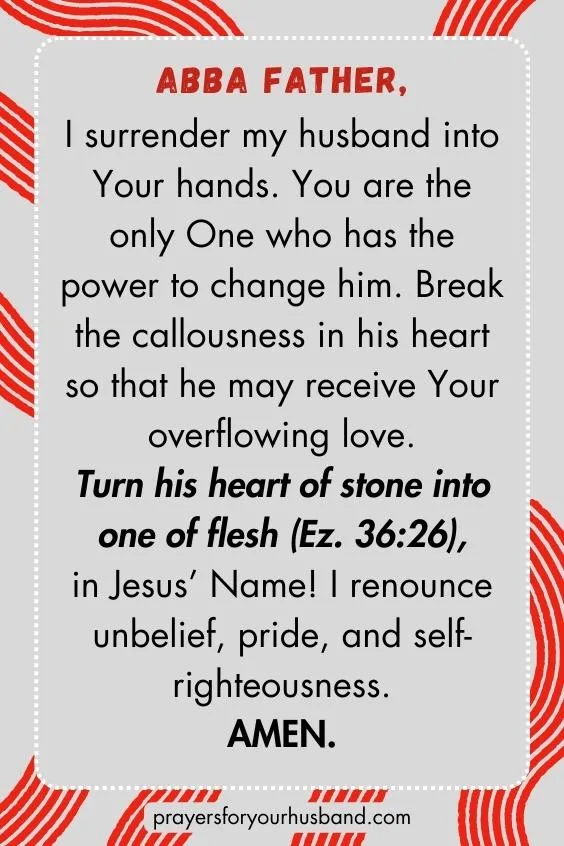 Powerful Prayer to Soften my Husband's Heart