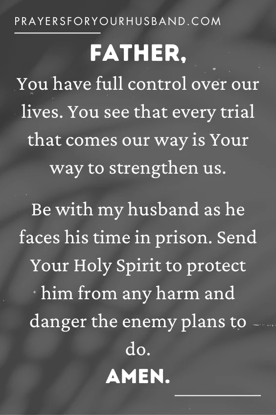 Prayer For My Husband In Prison