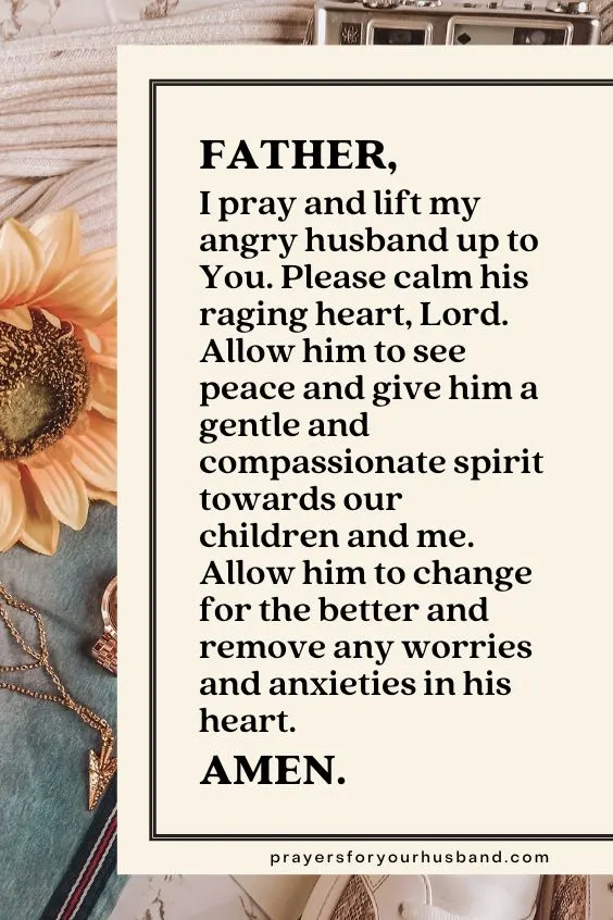 How Do I Pray For An Angry Husband?