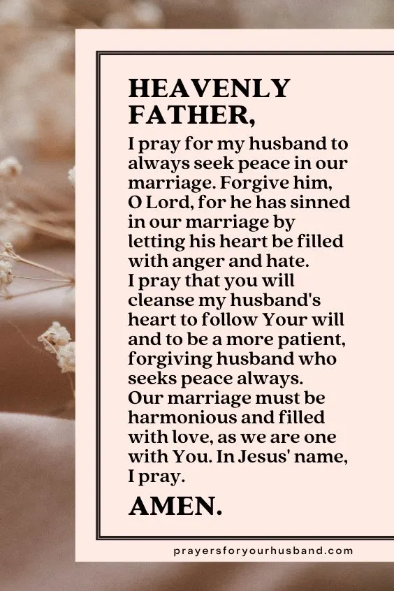 How Do I Pray For An Angry Husband?