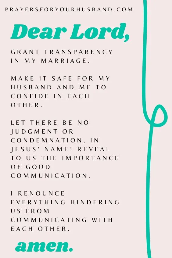 Prayer For Husband To Communicate