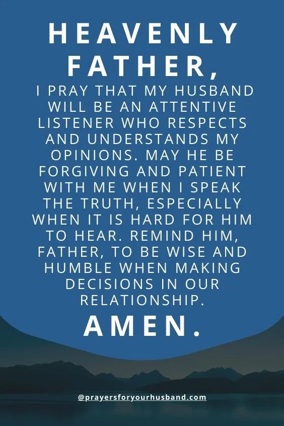 Prayer For My Husband To Listen To Me